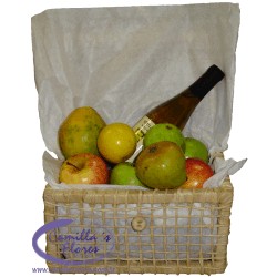 Ampliar: Cesta de Vinho e Frutas